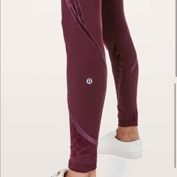 Lululemon Wunder Under High-Rise Tight Flocked Scatter Floral Dark Adobe - Picture 3 of 8